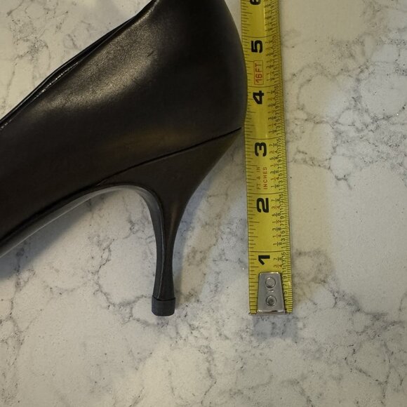 Prada Ebony (Dark Brown) Nappa Vitello leather pump - Picture 13 of 13